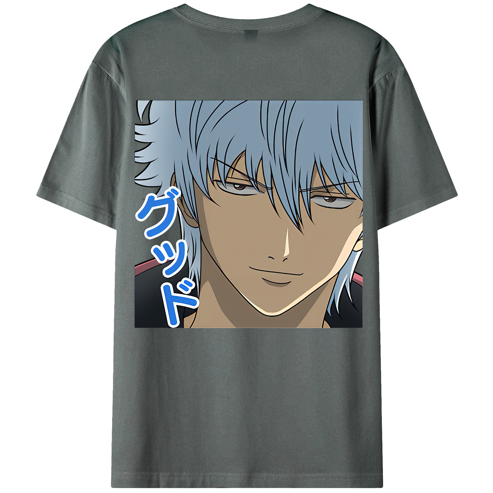 （画像用） ぎんたま 坂田銀時（さかたぎんとき） 神楽 志村新八（しむら しんぱち） GINTAMA Sakata Gintoki Kagura Shimura Shinpachi 綿100％ メンズ半袖Tシャツ（バックプリント） 通気性